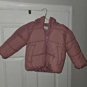 H&M Pink Puffer Jacket Quilted Design Water-Resistant